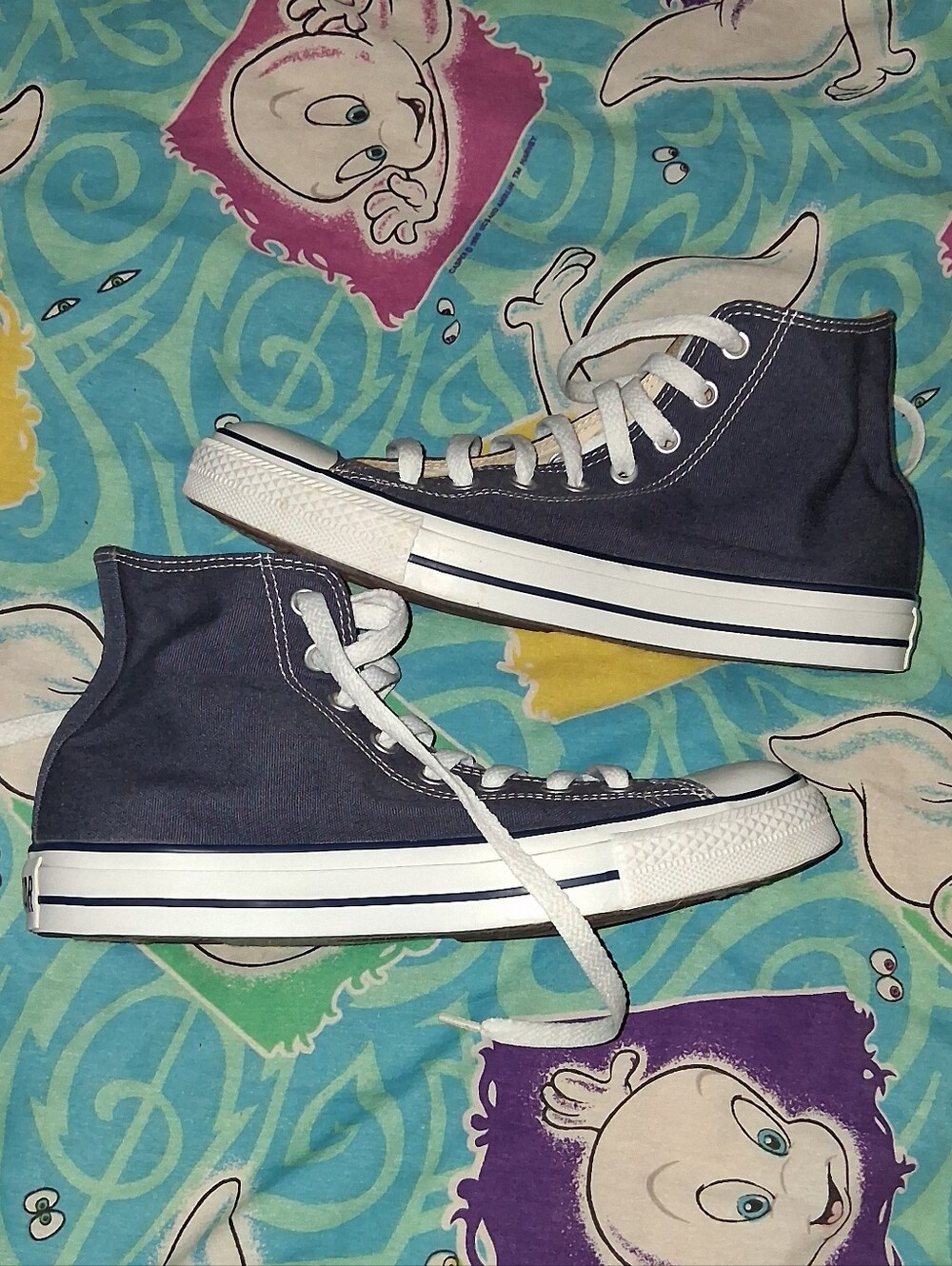 90s Converse Vintage Bkue Chuck Taylor All Star Shoes Sneakers